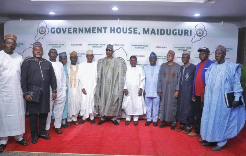 FB_IMG_1707377274743 HIGH LEVEL LEATHER SECTOR ADVOCACY: NILEST DG, Prof. M.K Yakubu led management on a visit to Governor Babagana Umara Zulum