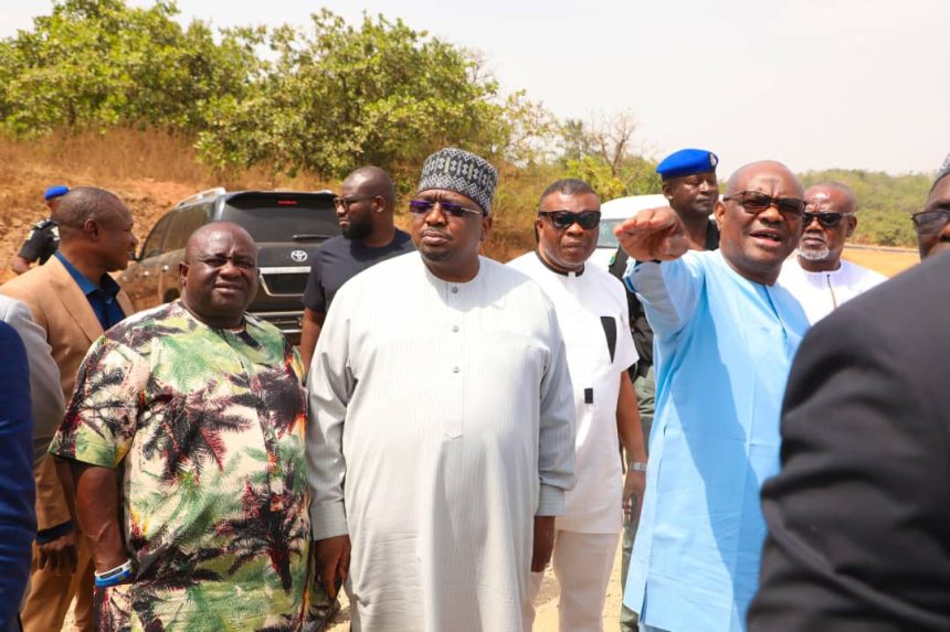 IMG-20240304-WA0078 WIKE EXPLAINS HIS FREQUENT VISIT TO SITES OF GUZAPE, JAHI ROAD PROJECTS