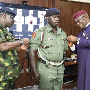 NYSC DG DECORATES AIDES WITH NEW RANKS