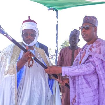 Borno: Gov Zulum Presents Staff of Office To New Shehu of Dikwa
