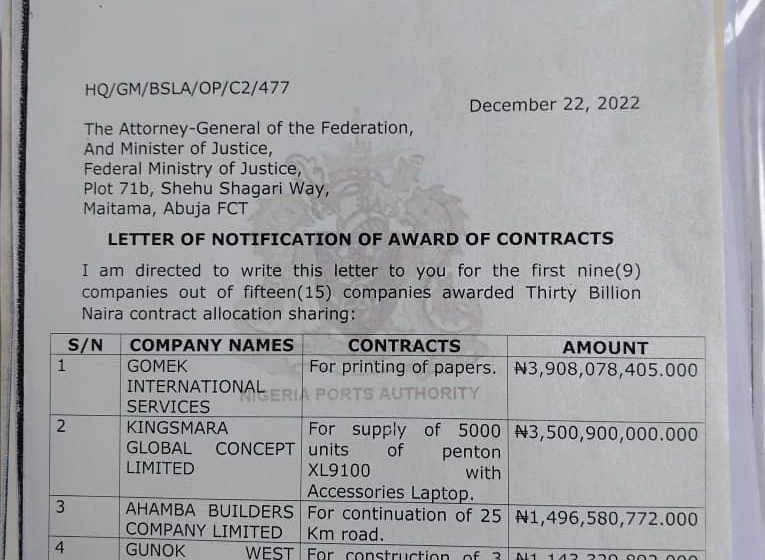 N57bn NPA Contract Saga: What Malami SA told me before 2023 handing over -Contractor Otokpa