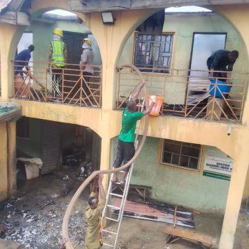 Gas Cooker Sparks Fire in Ilorin, Destroys Seven Rooms in Storey Building