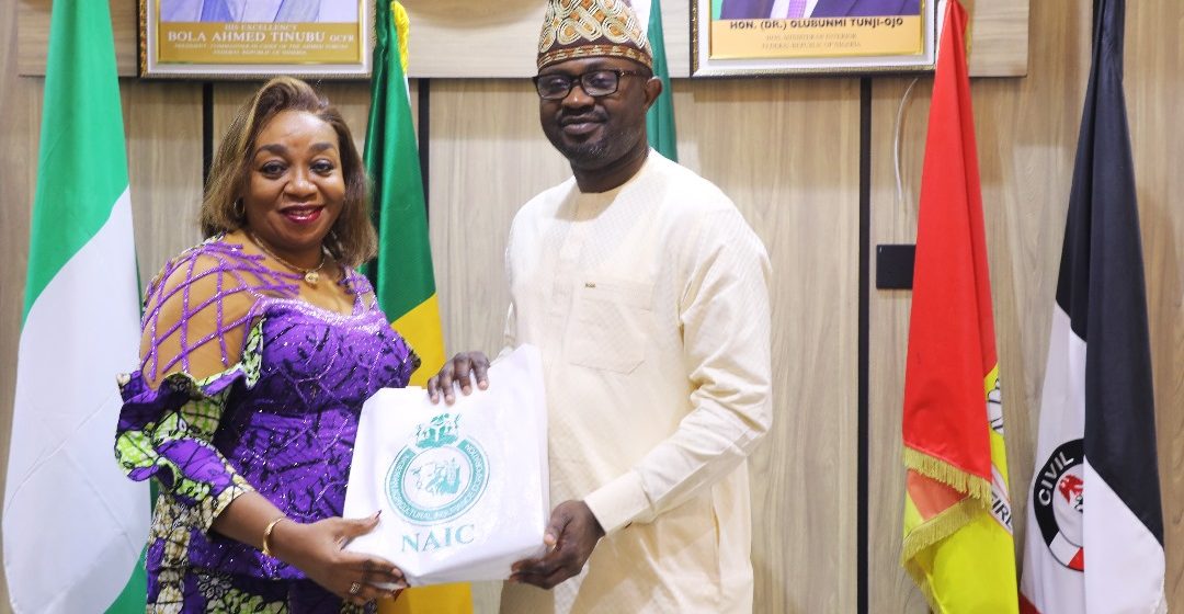 INTERIOR MINISTRY, NAIC COLLABORATE TO DELIVER ON THE RENEWED HOPE AGENDA OF THE PRESIDENT BOLA AHMED TINUBU.