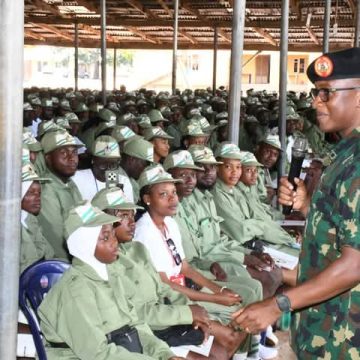 GENERAL NAFIU COUNSELS CORPS MEMBERS ON SAVINGS, INVESTMENT, PEACEFUL CO-EXISTENCE
