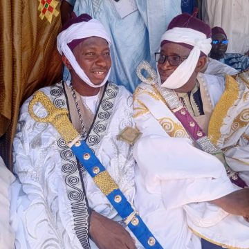 Ajia Turbaned as Dan Amanar of Fune Emirate Amidst Royal Grandeur