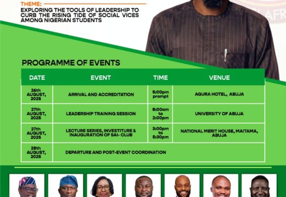 ZETSI Africa to Host Leadership Conference 3.0 on Curbing Social Vices in Nigerian Campuses