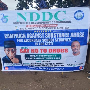 IMG-20250926-WA0037 NDDC Takes Anti-Drug Campaign to Benin Streets, Urges Youths to Choose Life