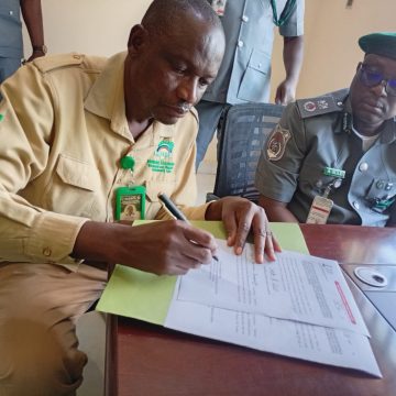 IMG-20251015-WA0122 NESREA DESTROYS 700 SACKS OF DONKEY PARTS HANDED OVER BY CUSTOMS