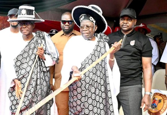 Tinubu Leads White-Robed Procession as Eyo Festival Returns After Eight Years