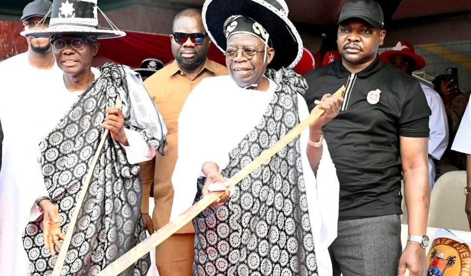 Tinubu Leads White-Robed Procession as Eyo Festival Returns After Eight Years
