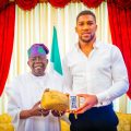 Tinubu consoles Anthony Joshua, speaks with mother after Ogun crash claims two lives