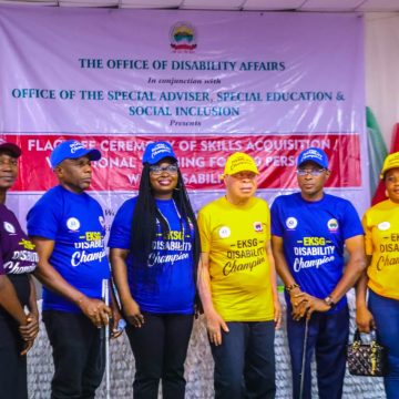 EKSG harps on inclusion, trains 100 PWDs in six vocational areas