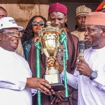 UMAHI CELEBRATES FEPSGA 2025 VICTORY, DEDICATES TROPHY, GOLD MEDAL TO PRESIDENT TINUBU‎