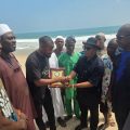 Leatherback Turtle Rescue: NESREA DG Presents Award to Baale of Okun Igando and Green Fingers Wildlife International